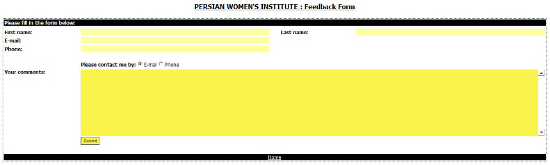 Feedback Form